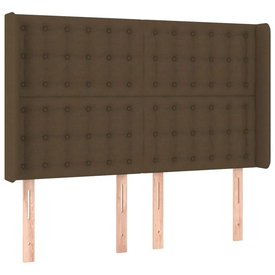 Sommier à lattes de lit avec matelas Marron foncé 140x200 cm - 6