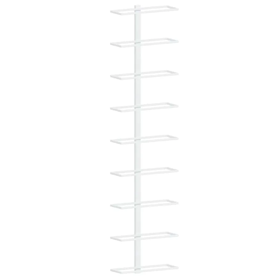 Casier à vin mural pour 9 bouteilles 2 pcs Blanc Fer - 6