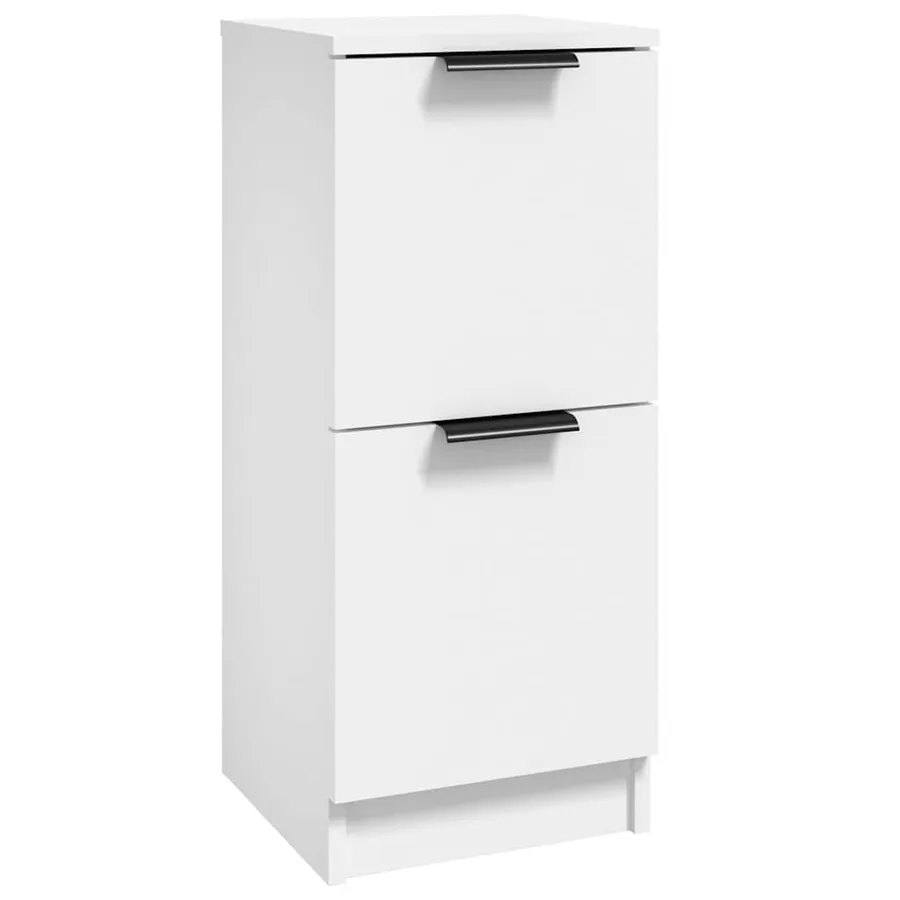 Buffet Blanc 30x30x70 cm Bois d'ingénierie - 2