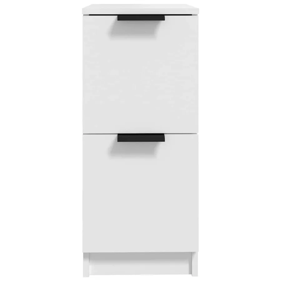 Buffet Blanc 30x30x70 cm Bois d'ingénierie - 5