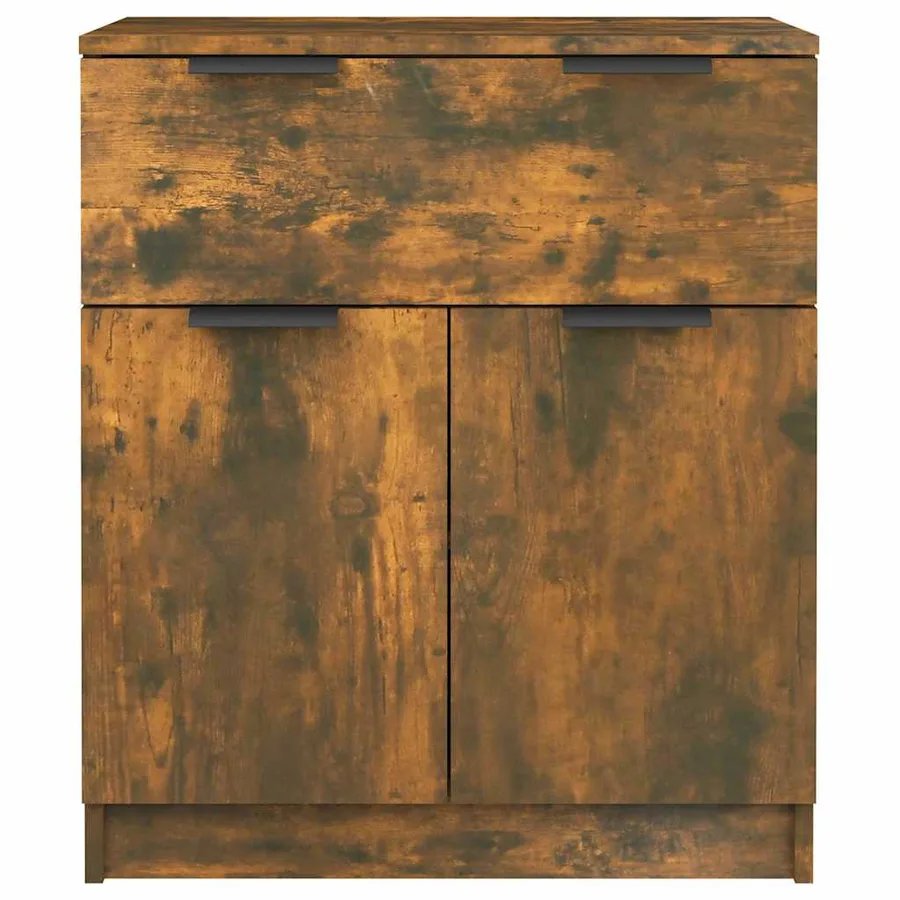Buffet Chêne fumé 60x30x70 cm Bois d'ingénierie - 5