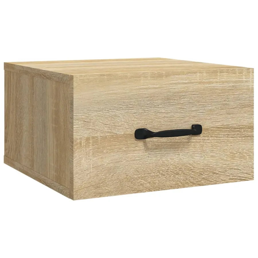 Table de chevet murale Chêne sonoma 35x35x20 cm - 2