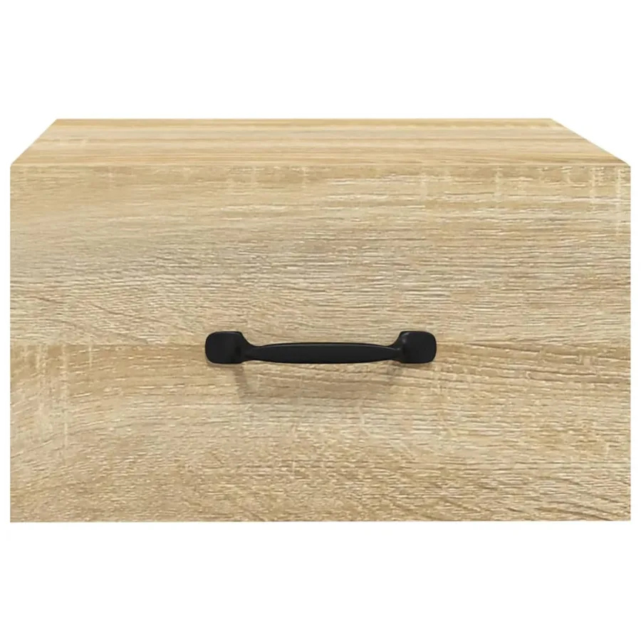 Table de chevet murale Chêne sonoma 35x35x20 cm - 4