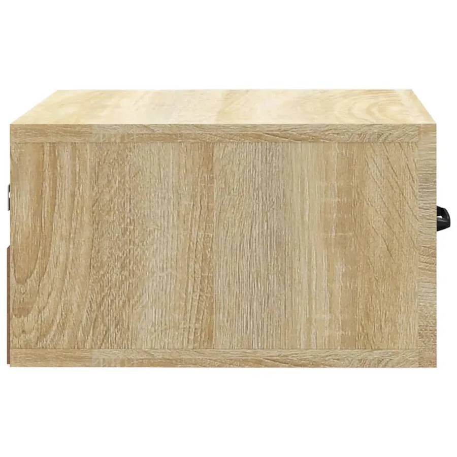 Table de chevet murale Chêne sonoma 35x35x20 cm - 6
