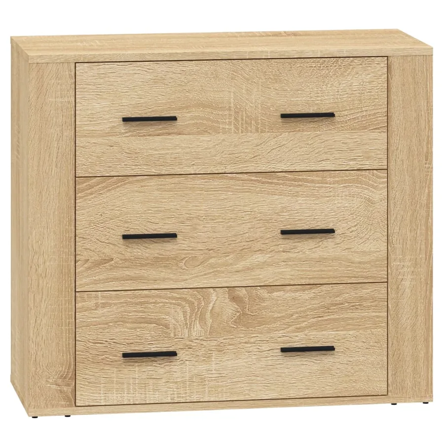 Buffets 2 pcs chêne sonoma bois d'ingénierie - 6