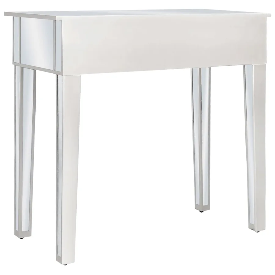 Coiffeuse miroir avec tabouret MDF et verre - 4