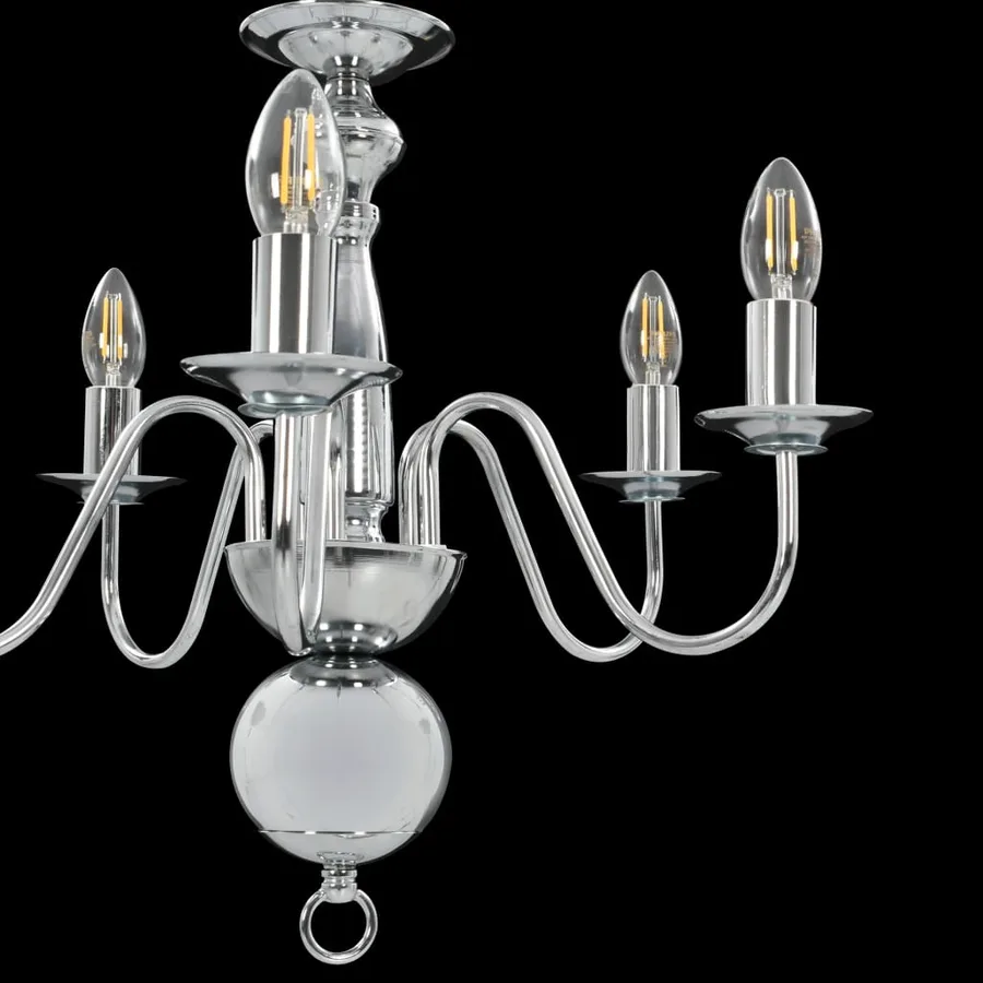 Lustre Argenté 5 ampoules E14 - 10