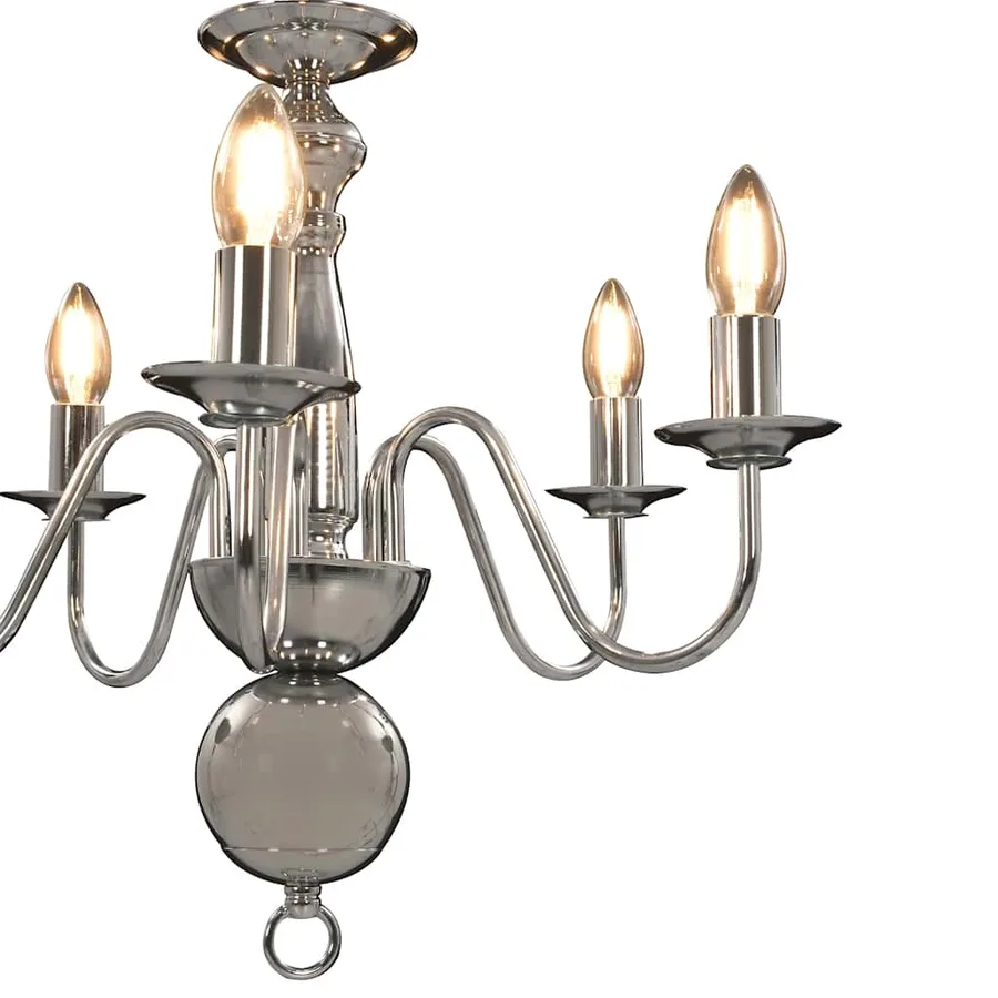 Lustre Argenté 5 ampoules E14 - 6
