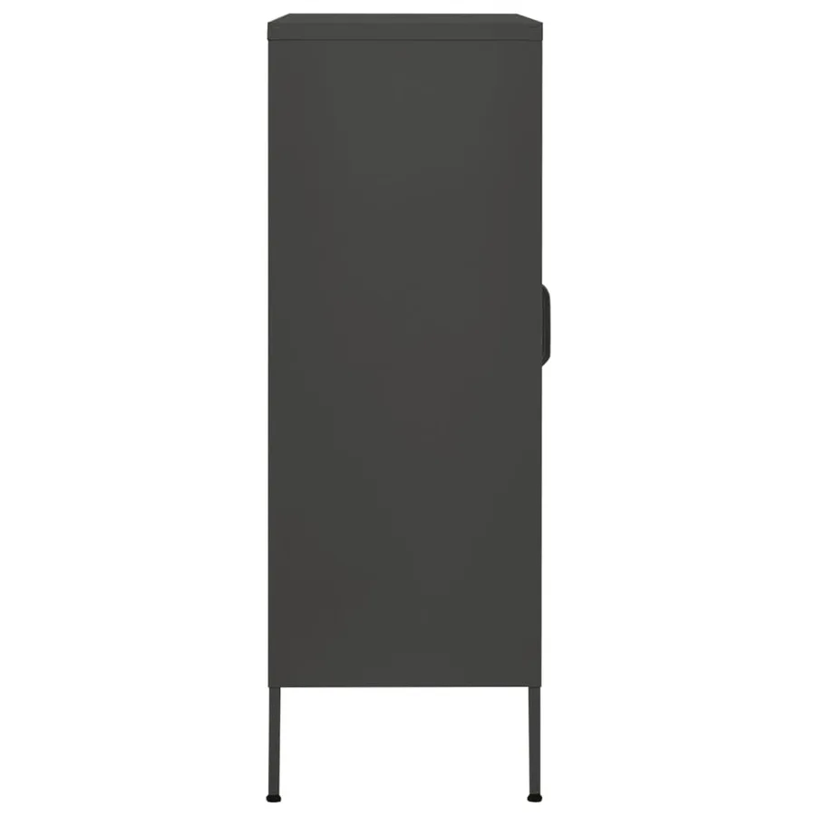 Armoire de rangement Anthracite 80x35x101,5 cm Acier - 5