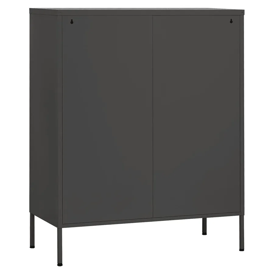 Armoire de rangement Anthracite 80x35x101,5 cm Acier - 6