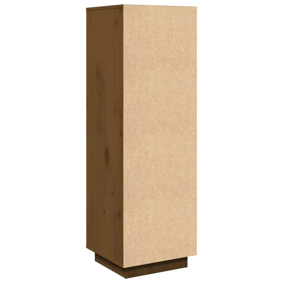 Buffet haut Marron miel 38x35x117 cm Bois massif de pin - 6