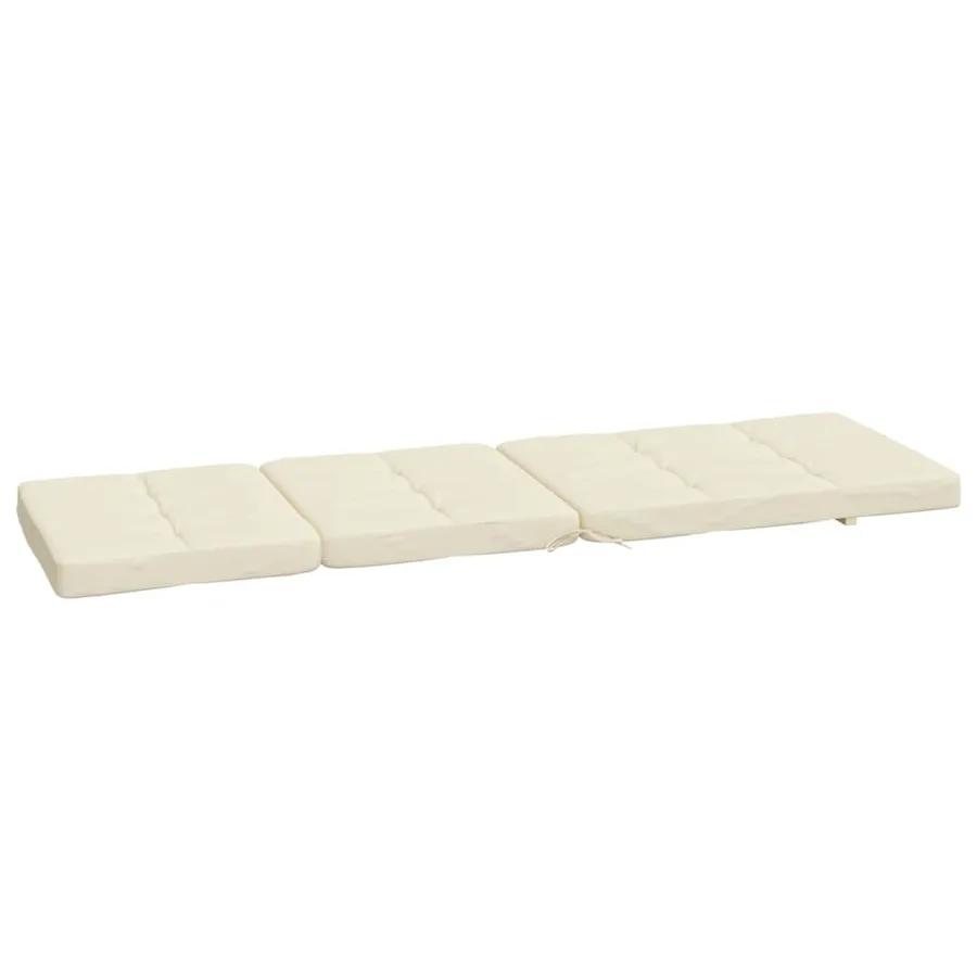 Coussins de chaise longue lot de 2 crème tissu oxford - 6