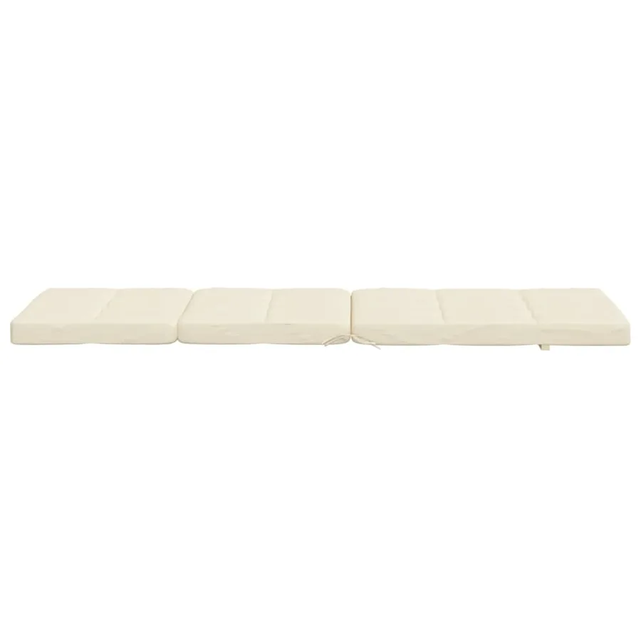 Coussins de chaise longue lot de 2 crème tissu oxford - 8