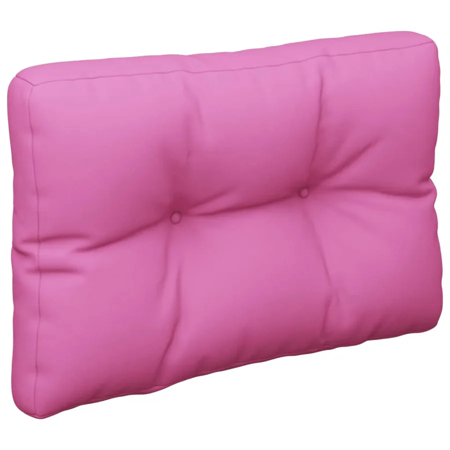 Coussins de palette lot de 2 rose tissu - 4