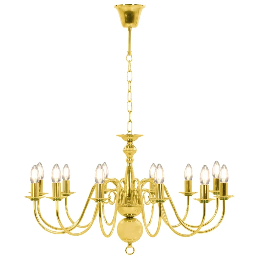 Lustre Doré 12 ampoules E14 - 4