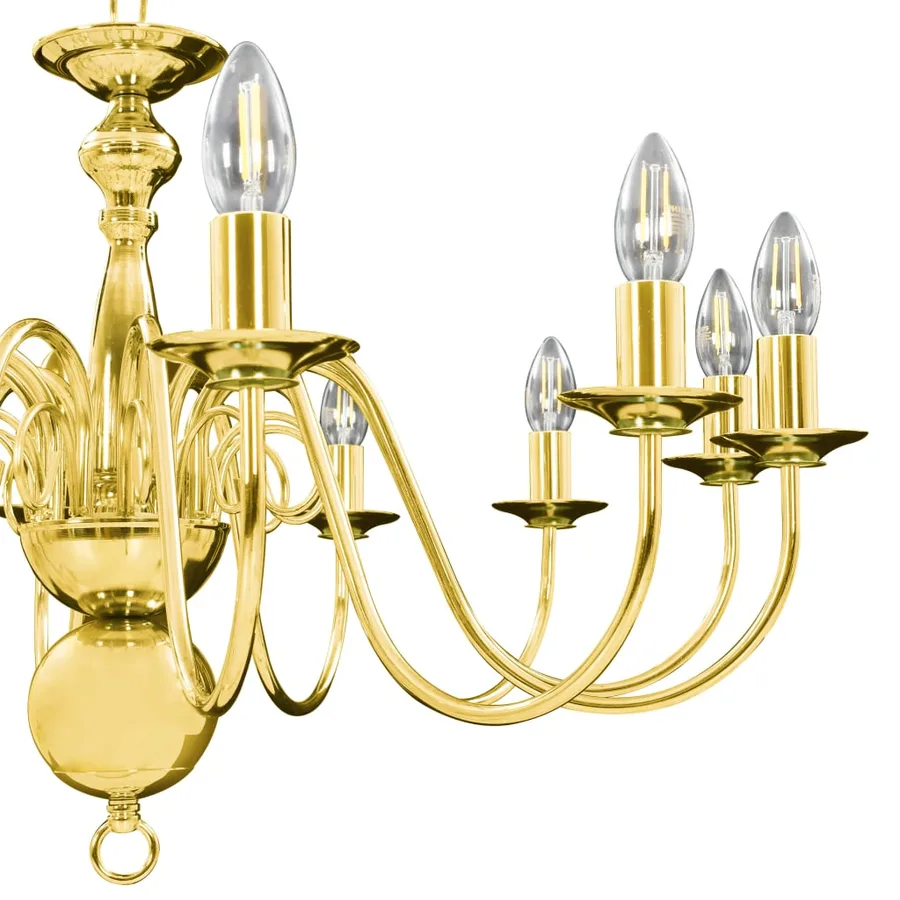 Lustre Doré 12 ampoules E14 - 9