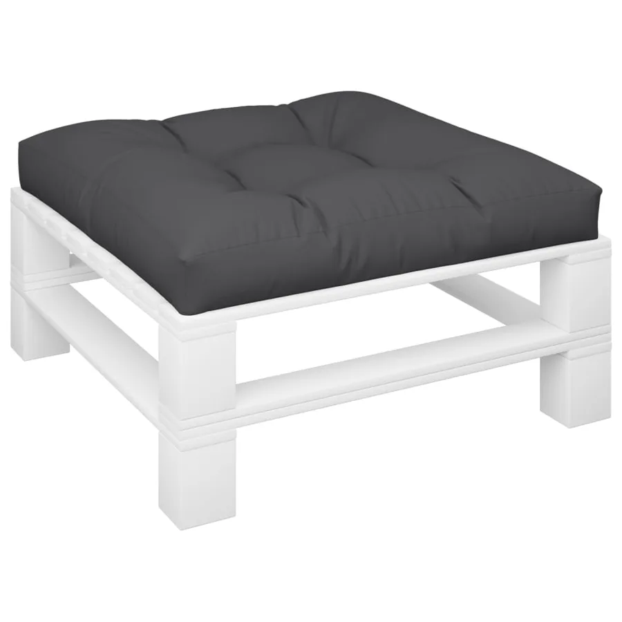 Coussin de palette noir 80x80x12 cm tissu - 3