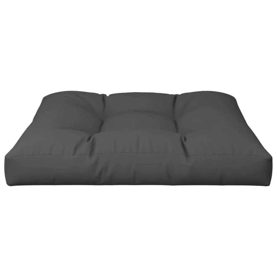 Coussin de palette noir 80x80x12 cm tissu - 4