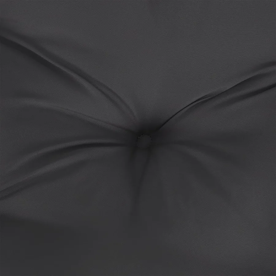 Coussin de palette noir 80x80x12 cm tissu - 7