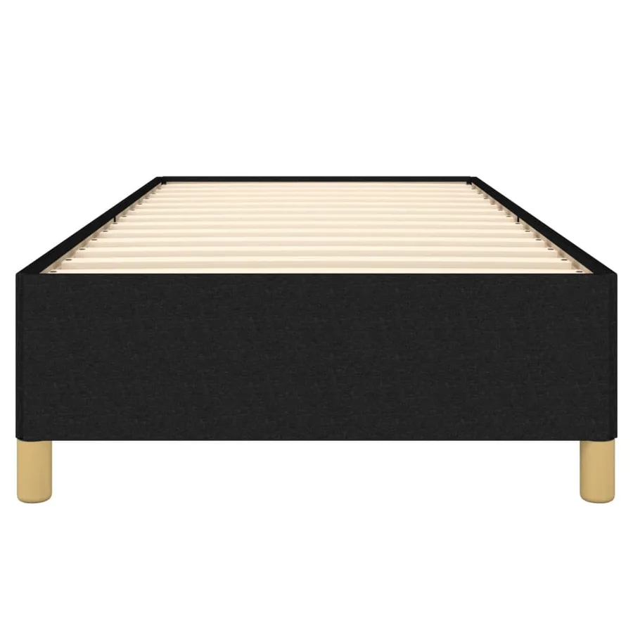 Cadre de lit sans matelas noir 80x200 cm tissu - 5