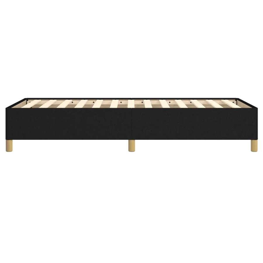 Cadre de lit sans matelas noir 80x200 cm tissu - 6