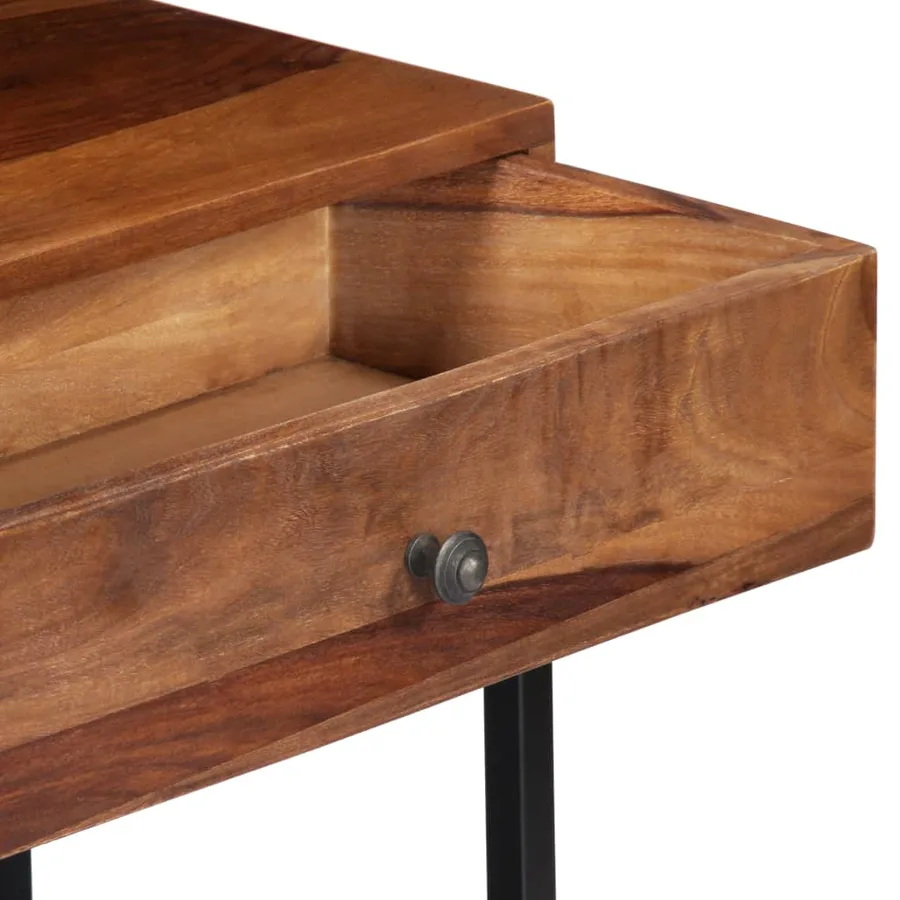 Meuble TV 160x30x45 cm Bois de Sesham massif - 5