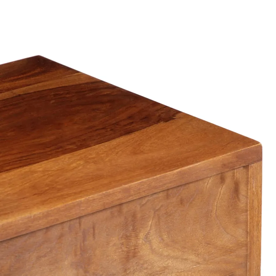 Meuble TV 160x30x45 cm Bois de Sesham massif - 6