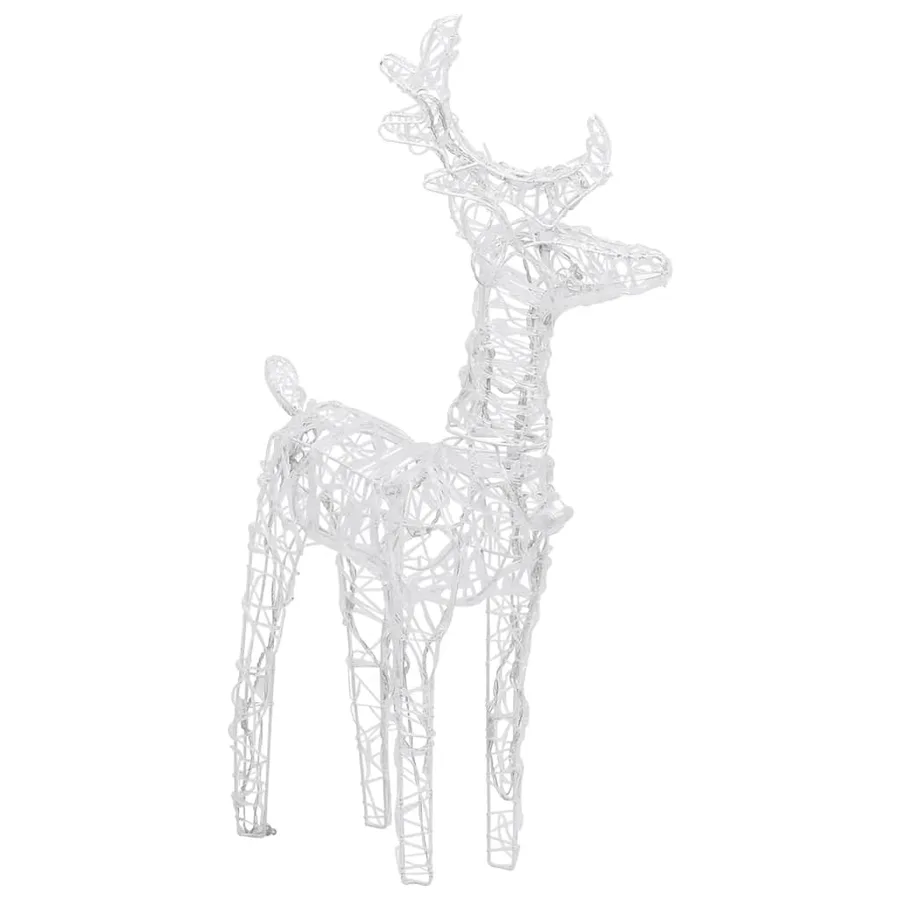 Rennes de Noël 4 pcs 160 LED Bleu Acrylique - 4