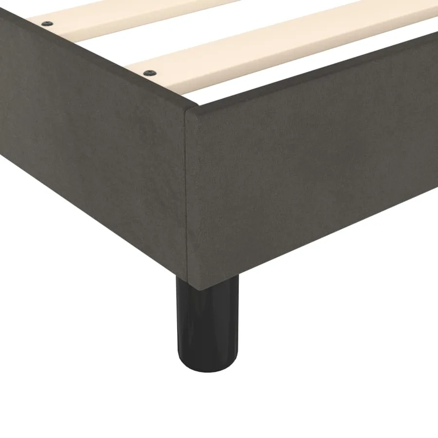 Sommier à lattes de lit avec matelas Gris foncé 100x200 cm - 7