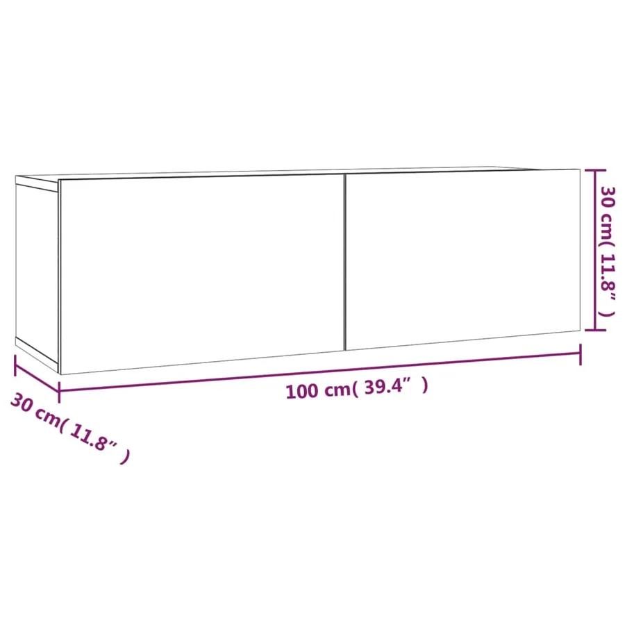 Ensemble de meubles TV 2 pcs Sonoma gris Bois d'ingénierie - 10