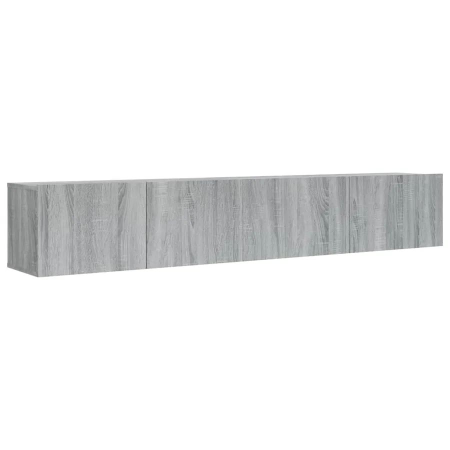 Ensemble de meubles TV 2 pcs Sonoma gris Bois d'ingénierie - 2