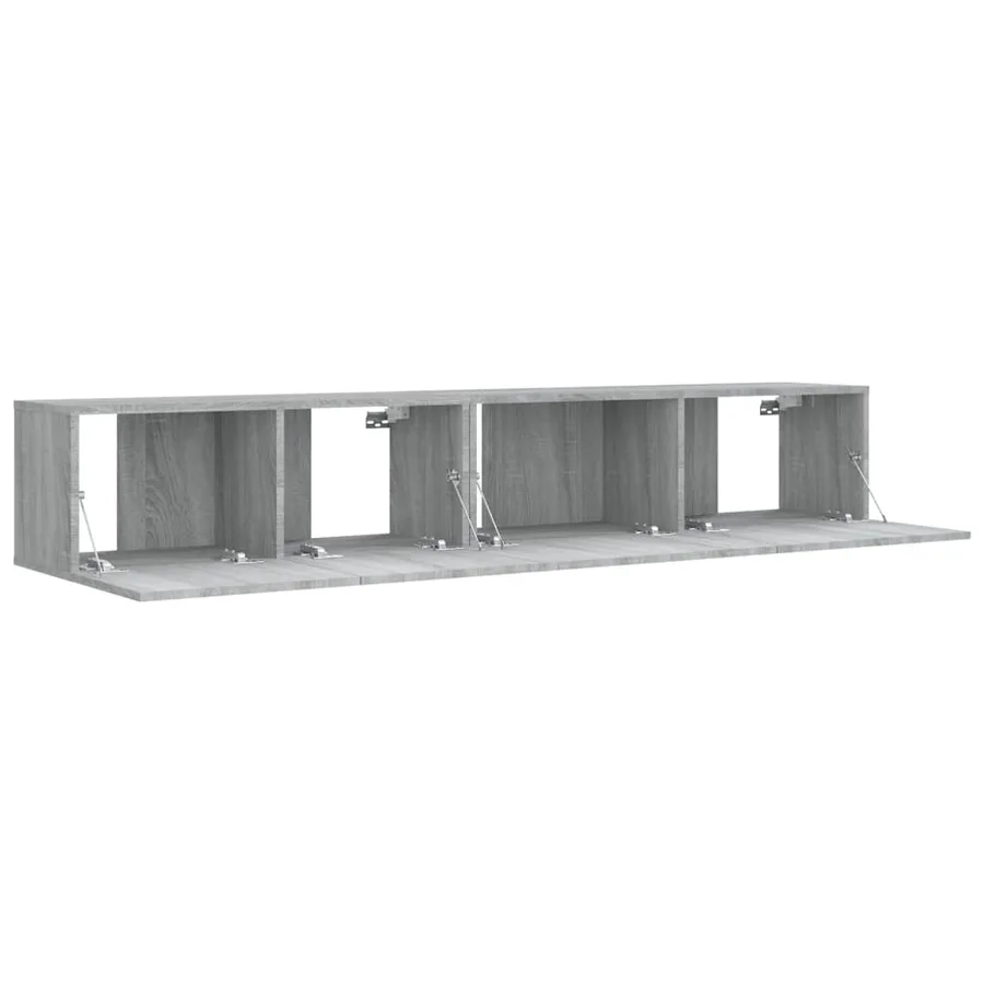 Ensemble de meubles TV 2 pcs Sonoma gris Bois d'ingénierie - 4