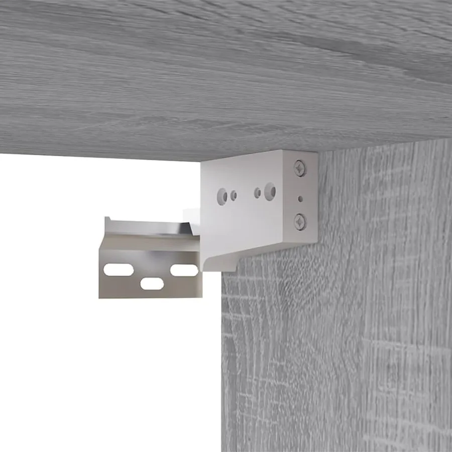 Ensemble de meubles TV 2 pcs Sonoma gris Bois d'ingénierie - 7