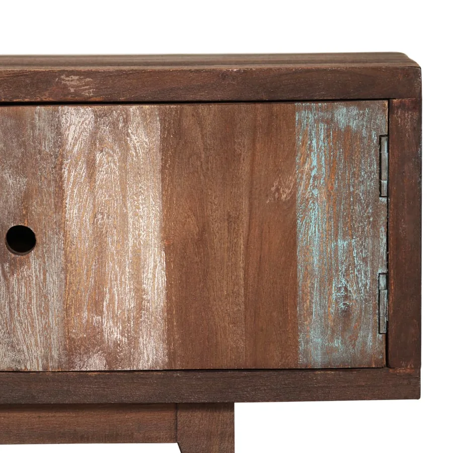 Meuble TV Bois d'acacia massif Vintage 118 x 30 x 40 cm - 5