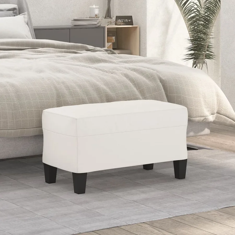 Banc Beige 70x35x41 cm Tissu microfibre