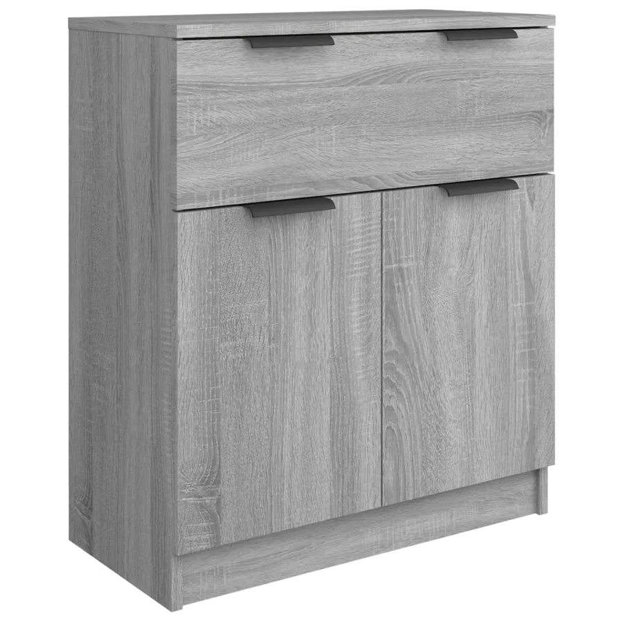Buffets 3 pcs Sonoma gris Bois d'ingénierie - 5