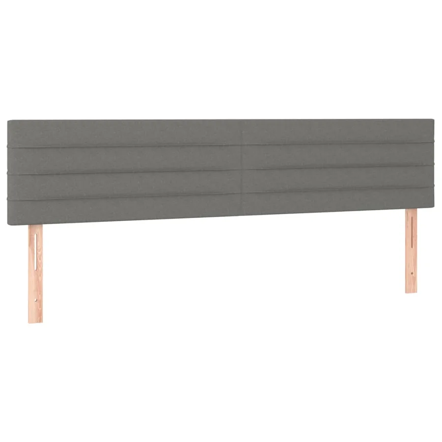Sommier à lattes de lit et matelas et LED Gris foncé 200x200 cm - 7