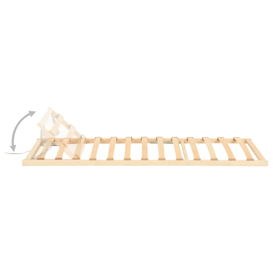 Sommier à lattes sans matelas tête de lit réglable 80x200 cm - 6