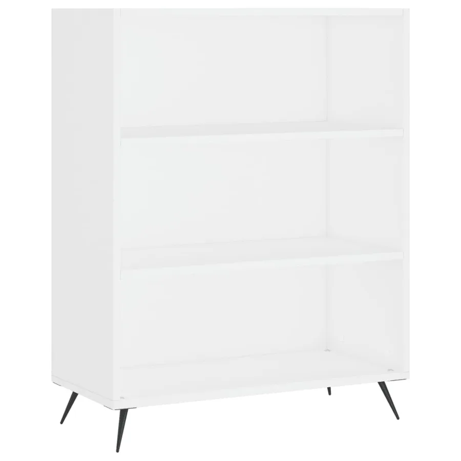 Buffet blanc 69,5x32,5x180 cm bois d'ingénierie - 3