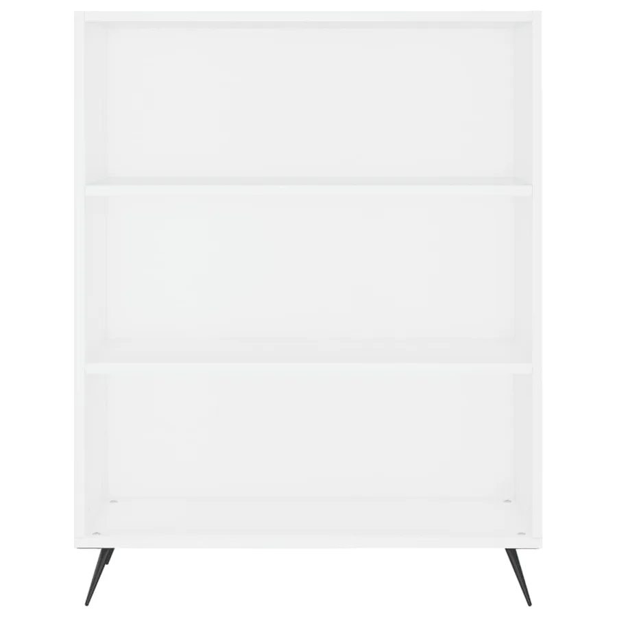 Buffet blanc 69,5x32,5x180 cm bois d'ingénierie - 4