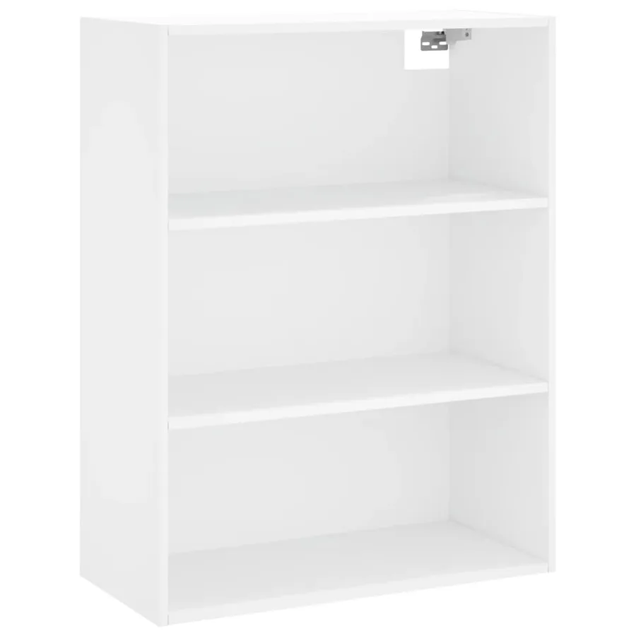 Buffet blanc 69,5x32,5x180 cm bois d'ingénierie - 5