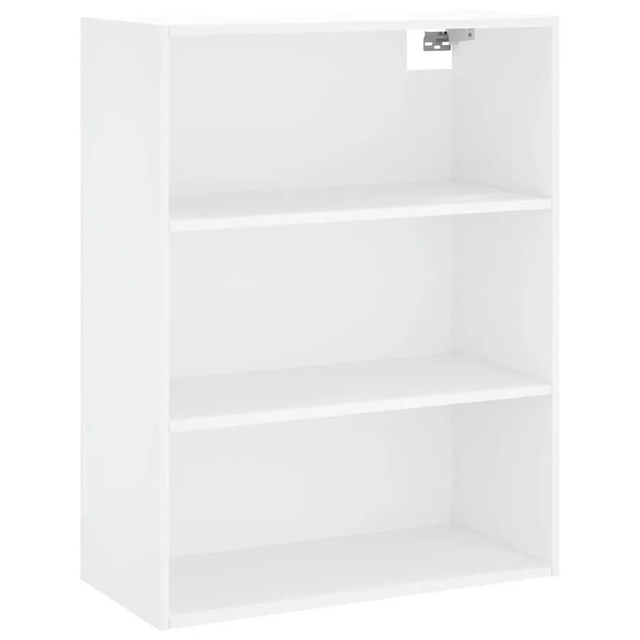 Buffet haut Blanc 69,5x34x180 cm Bois d'ingénierie - 5