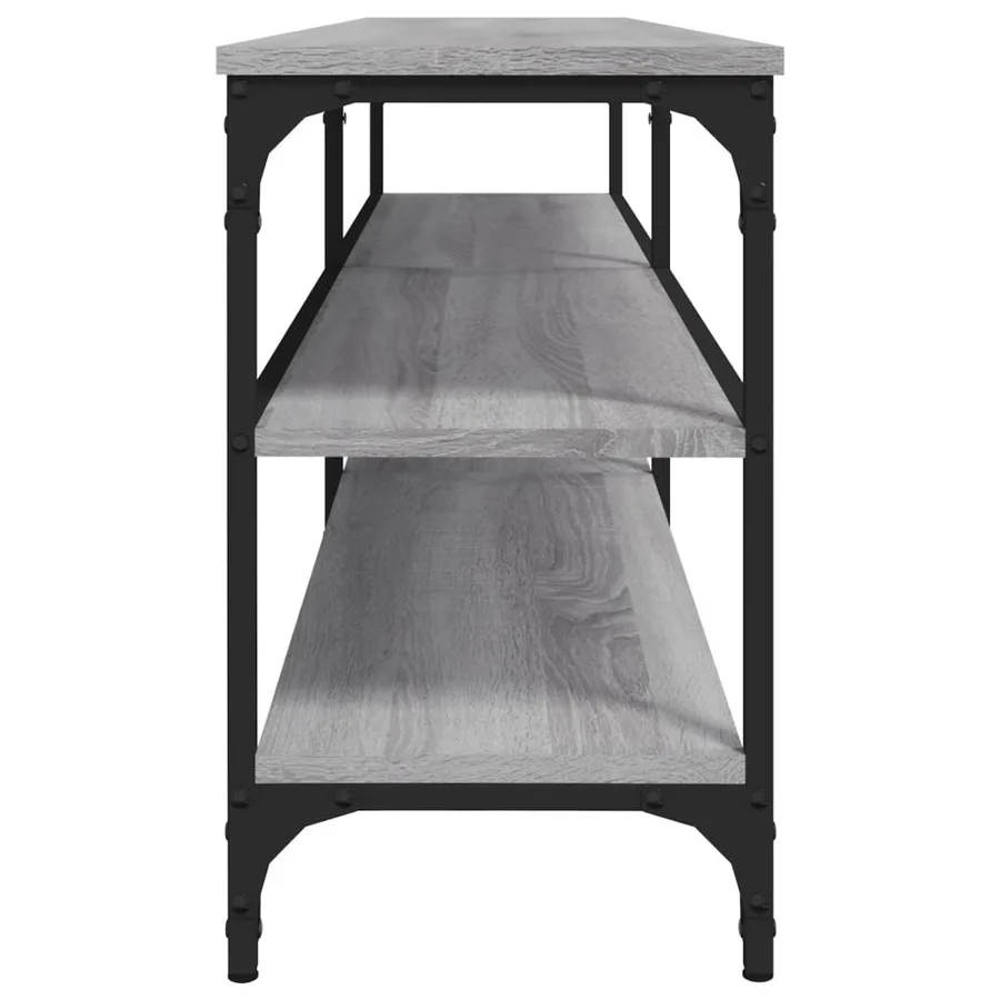 Meuble TV sonoma gris 160x30x50 cm bois d'ingénierie - 6