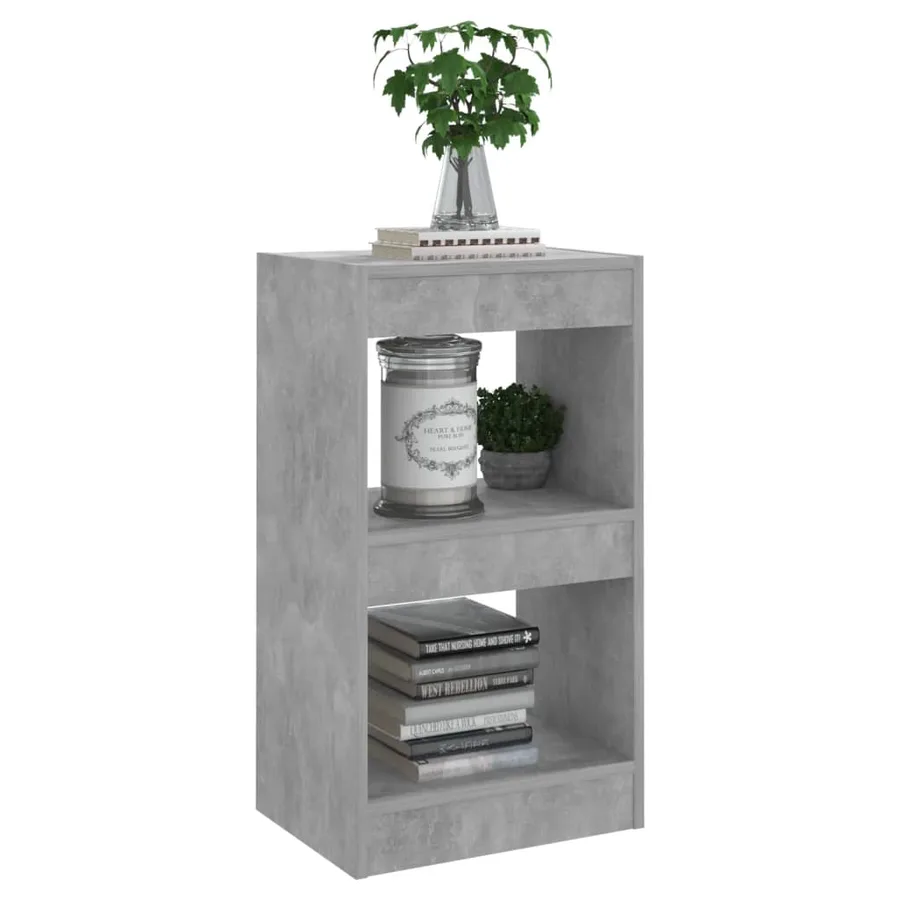 Bibliothèque/Séparateur de pièce Gris béton 40x30x72 cm - 6