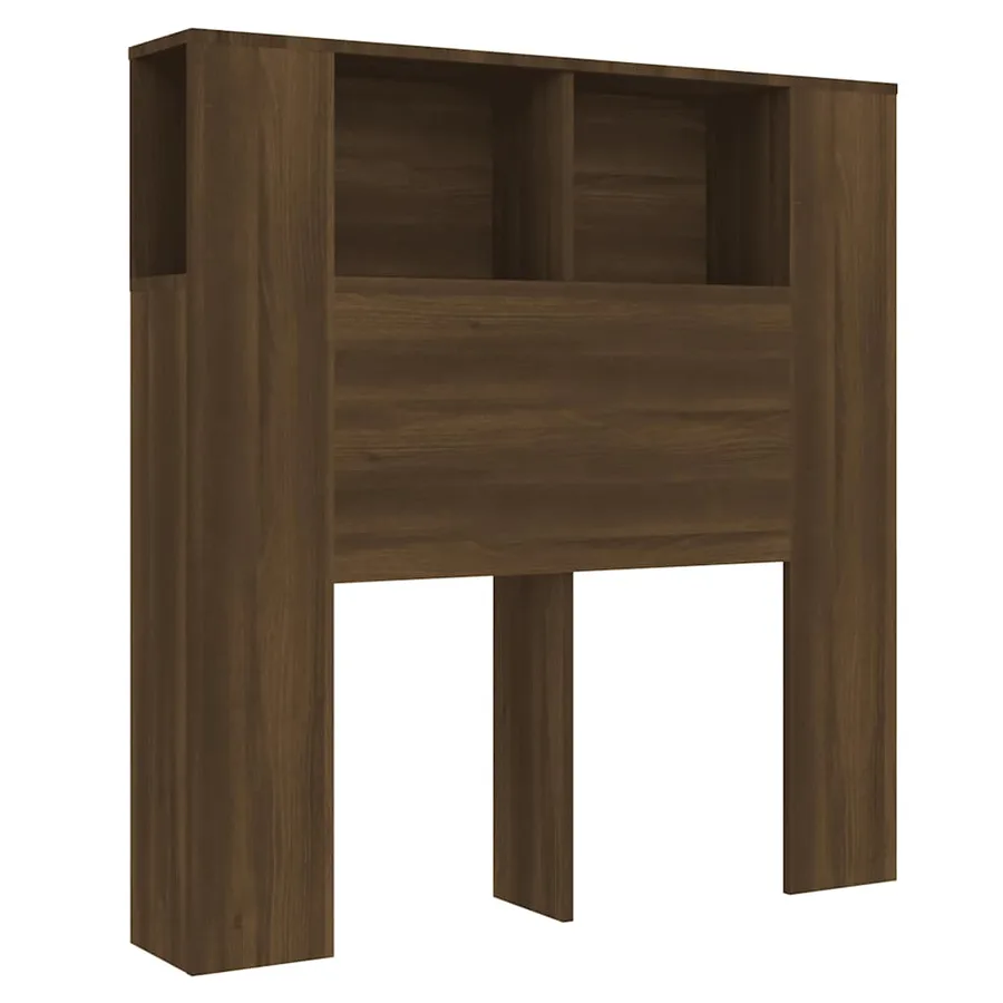 Armoire de tête de lit Chêne marron 100x18,5x102,5 cm - 2