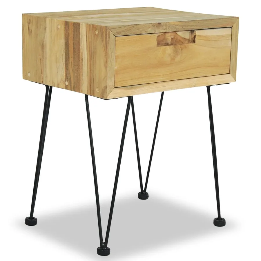 Table de chevet 40x30x50 cm Teck - 2