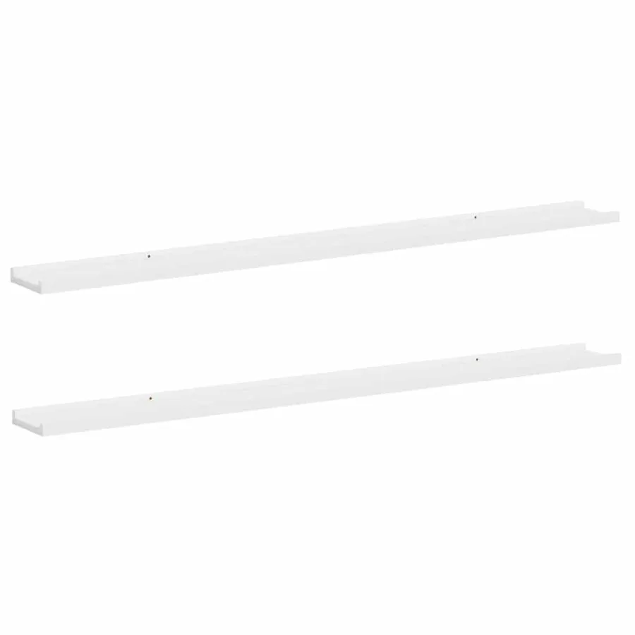 Étagères murales 2 pcs Blanc 115x9x3 cm - 2