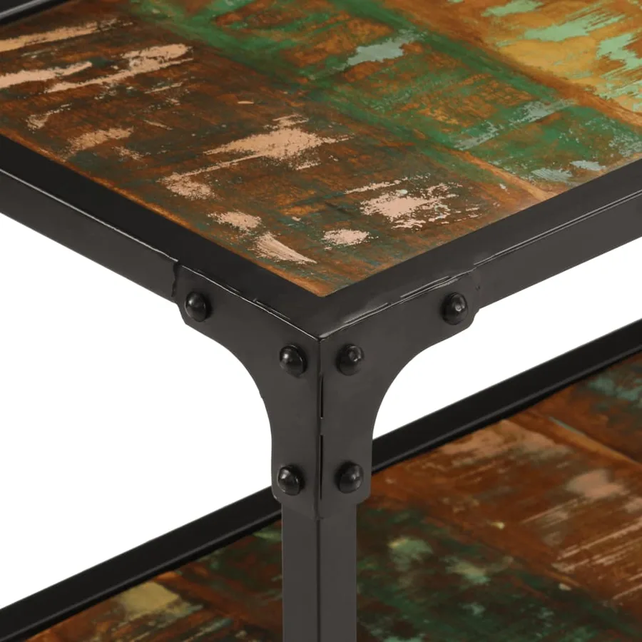 Meuble TV 150x30x41 cm bois massif de récupération - 8