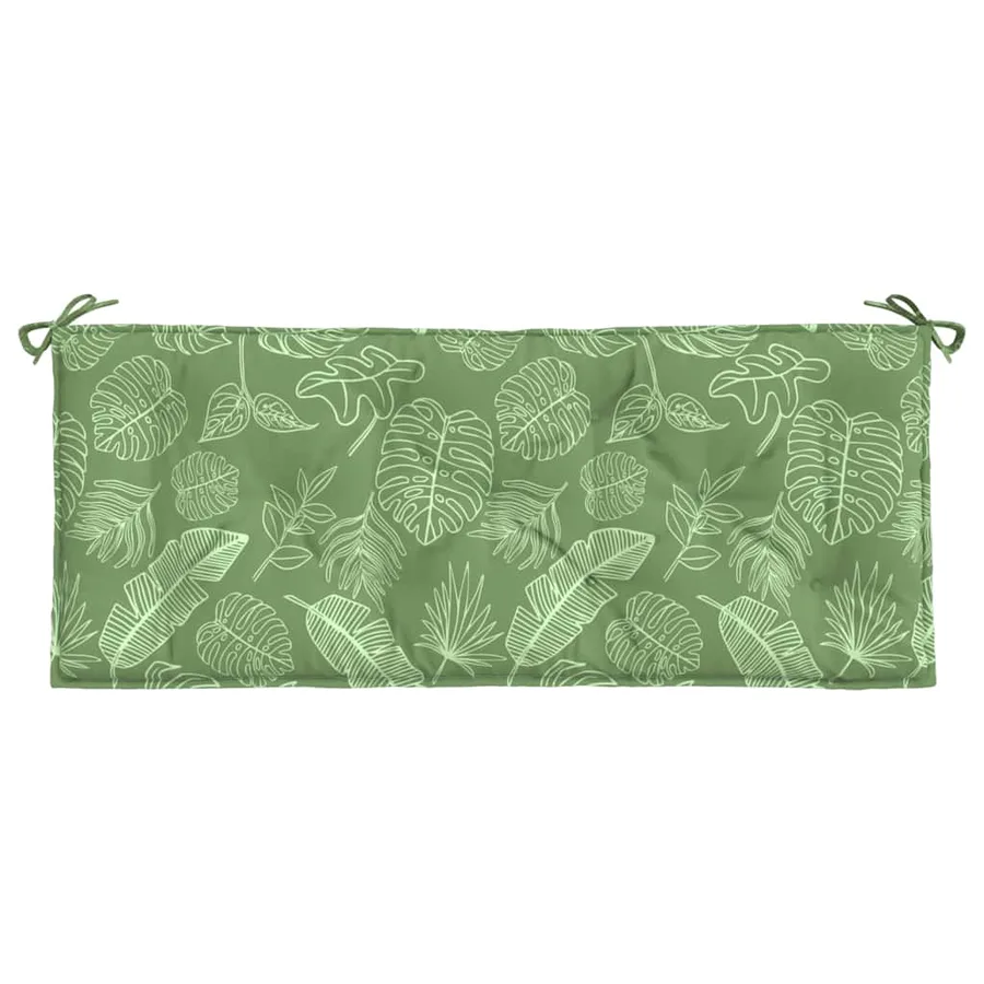 Coussins de banc de jardin lot de 2 motif de feuilles tissu - 6