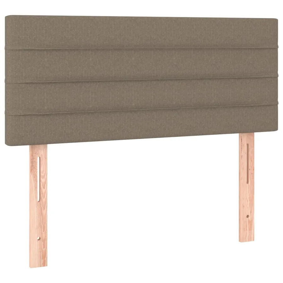 Sommier à lattes de lit avec matelas Taupe 100x200 cm Tissu - 6